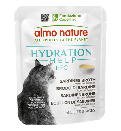 Almo Nature HFC Hydration Help Brodo di Sardine con Sardine 50 g Almo Nature HFC Hydration Help Brodo di Sardine con Sardine 50 g